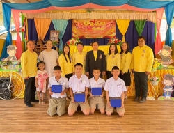 20240629053215(2).jpg - นายประหยัด นิลมล ผู้อำนวยการโรงเรียนบ้านแม่ต้อบใต้เป็นประธานในพิธีและกล่าวให้โอวาทแก่นักเรียนชั้นประถมศึกษาปีที่ 6 ที่สำเร็จการศึกษา ในกิจกรรมปัจฉิมนิเทศปีการศึกษา 2566 | https://maetobtai.ac.th