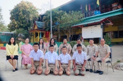20240629053215(3).jpg - นายประหยัด นิลมล ผู้อำนวยการโรงเรียนบ้านแม่ต้อบใต้เป็นประธานในพิธีและกล่าวให้โอวาทแก่นักเรียนชั้นประถมศึกษาปีที่ 6 ที่สำเร็จการศึกษา ในกิจกรรมปัจฉิมนิเทศปีการศึกษา 2566 | https://maetobtai.ac.th